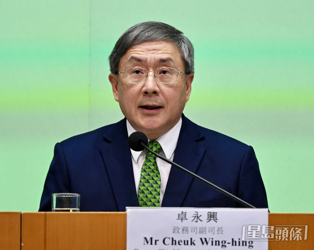 政務司副司長卓永興。蘇正謙攝 政務司副司長卓永興。蘇正謙攝