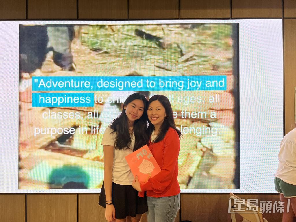 马慧敏二女Caitlyn（左）举办儿童游乐活动作为母亲节礼物。