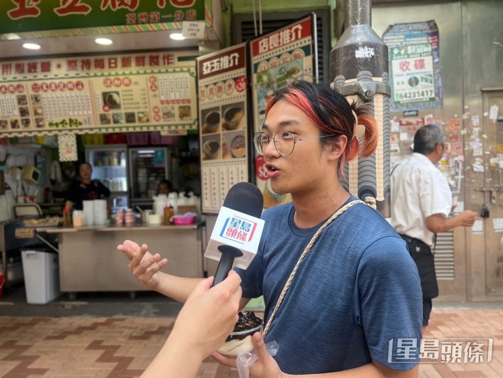 張先生覺得路德圍反倒是有擴張,認為人流減少的情況不存在。林曉敏攝 張先生覺得路德圍反倒是有擴張,認為人流減少的情況不存在。林曉敏攝