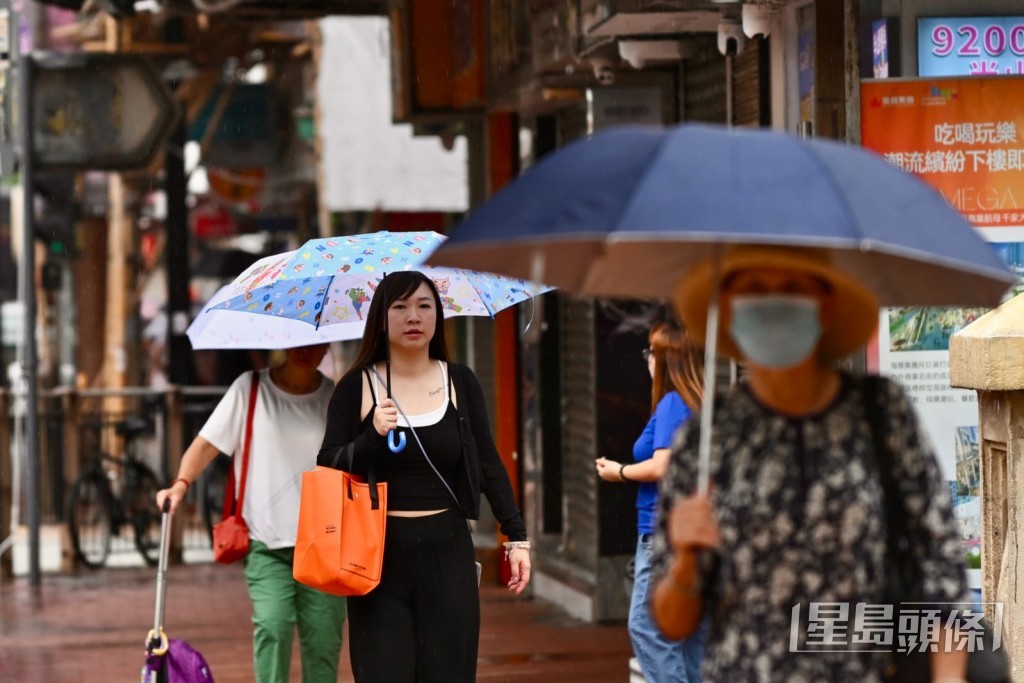 部分地區雨勢不大 部分地區雨勢不大