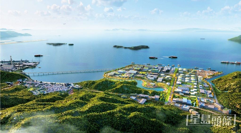 政府计划于屯门龙鼓滩海面进行填海工程，打造「智绿产业港」。