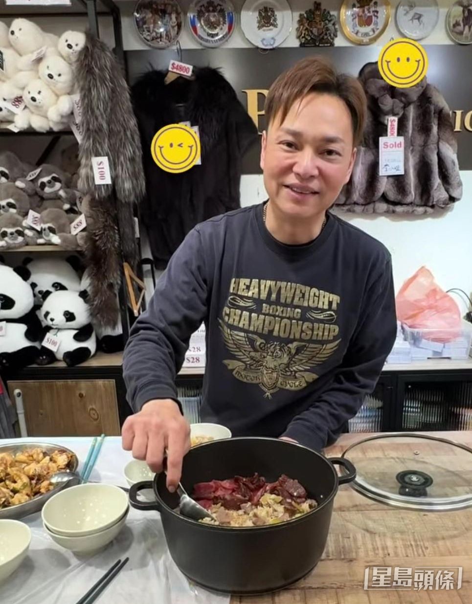 方俊煮嘢食都一流，會在舖內簡單煮兩味。