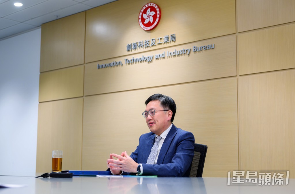 蔡傑銘透露濕實驗室大樓至今租出七成空間。劉駿軒攝 蔡傑銘透露濕實驗室大樓至今租出七成空間。劉駿軒攝