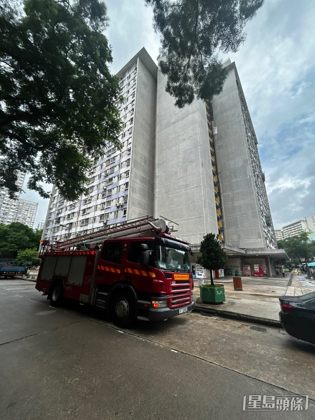 消防到場。楊偉亨攝
