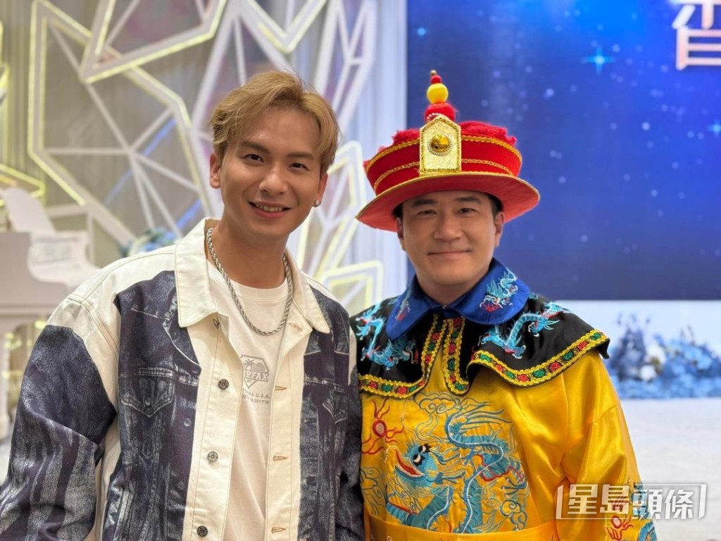 Philip、周吉佩工作上碰頭。 Philip、周吉佩工作上碰頭。