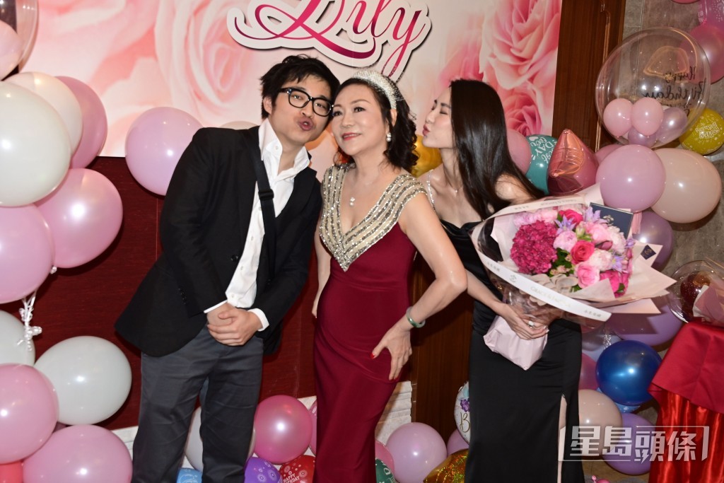 裕美前年出席林作母親壽宴。 裕美前年出席林作母親壽宴。