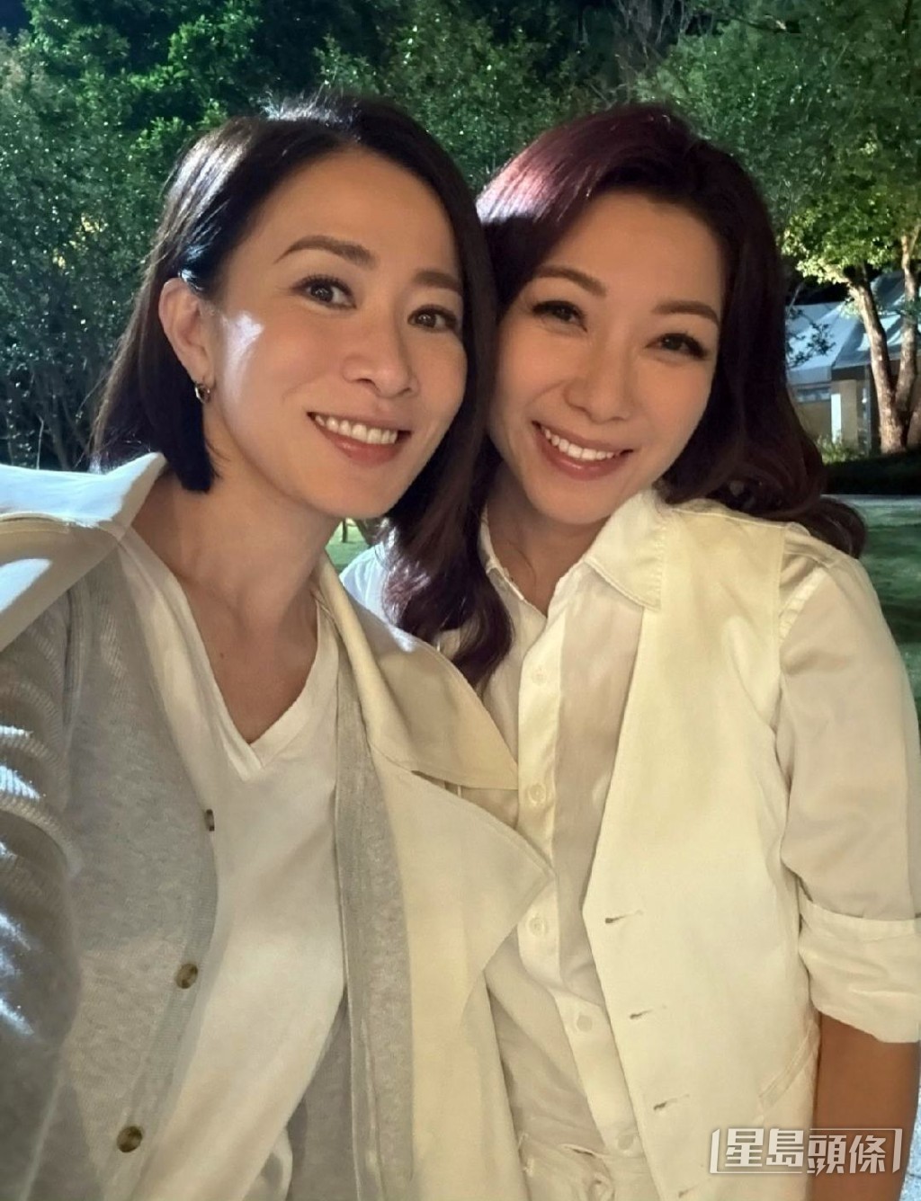 朱凯婷和阿佘好老友。