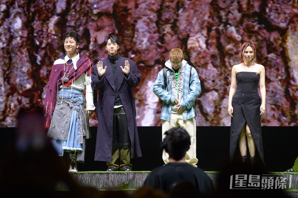 (左起)許廷鏗、馮允謙、湯令山、Gin Lee (左起)許廷鏗、馮允謙、湯令山、Gin Lee