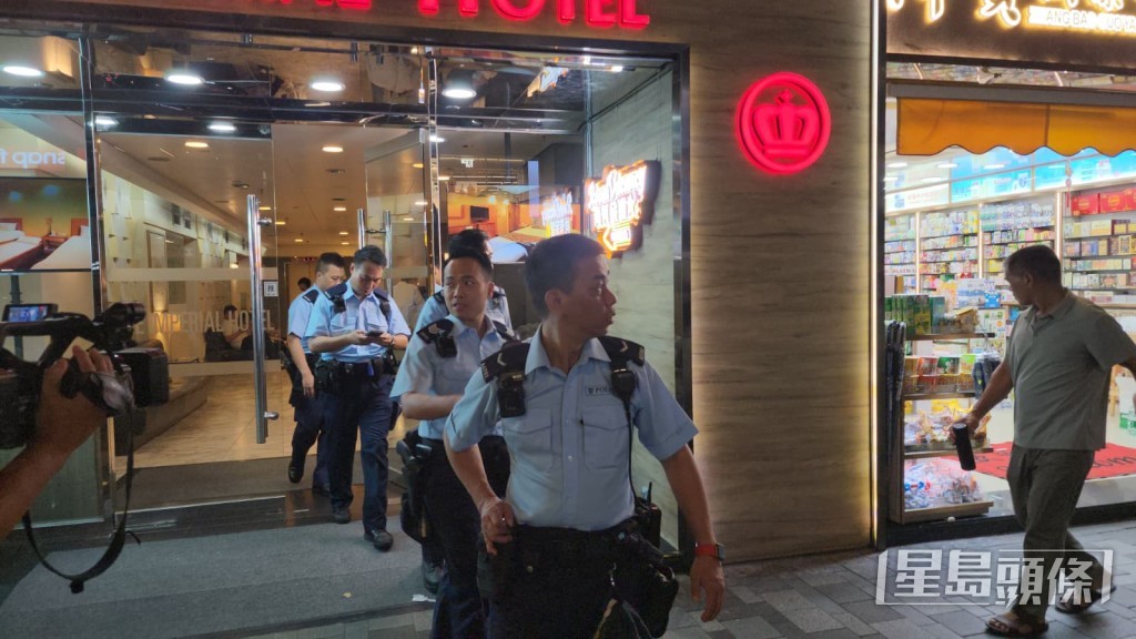 警员到场调查。黎志伟摄