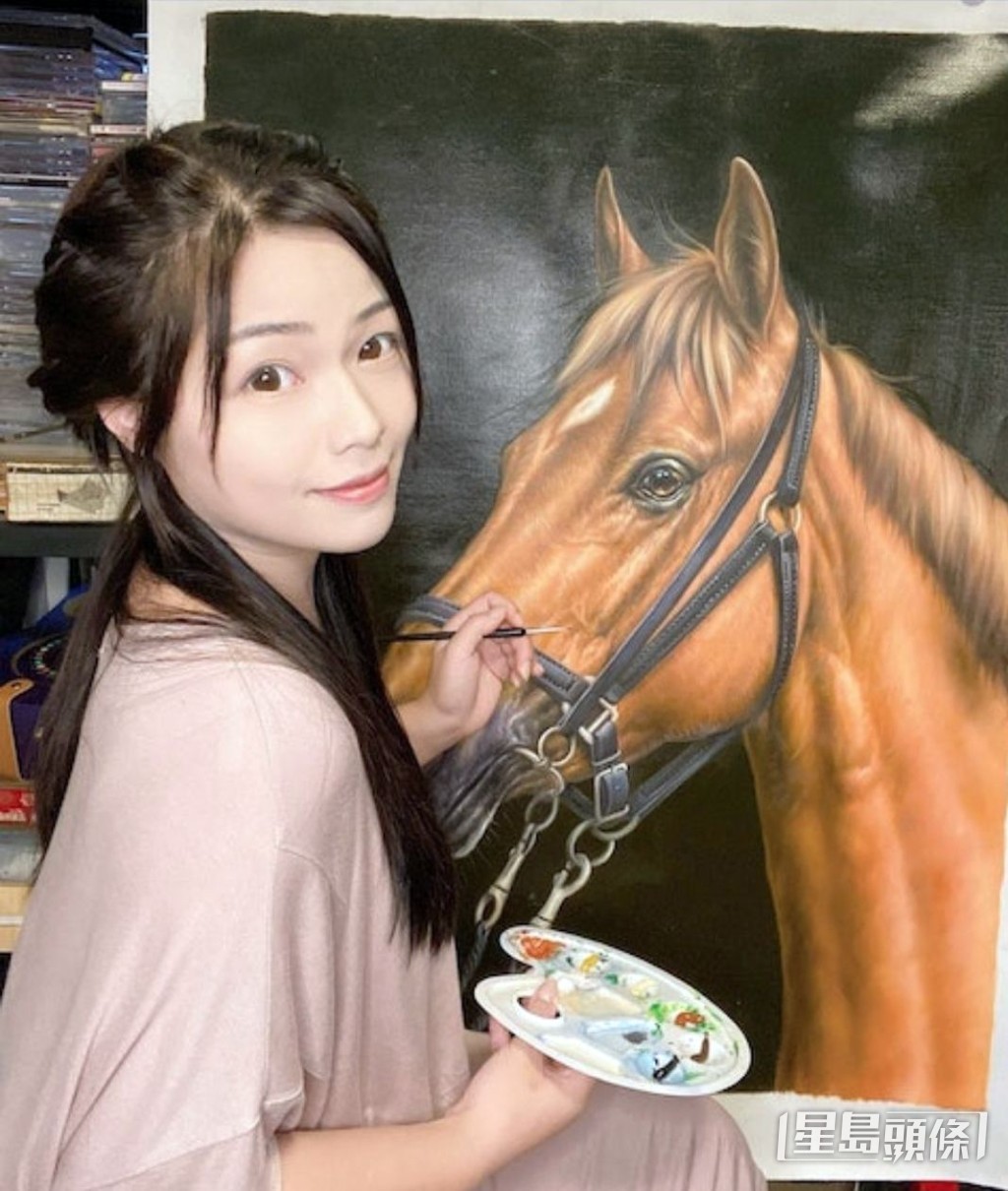 扮懂畫油畫。