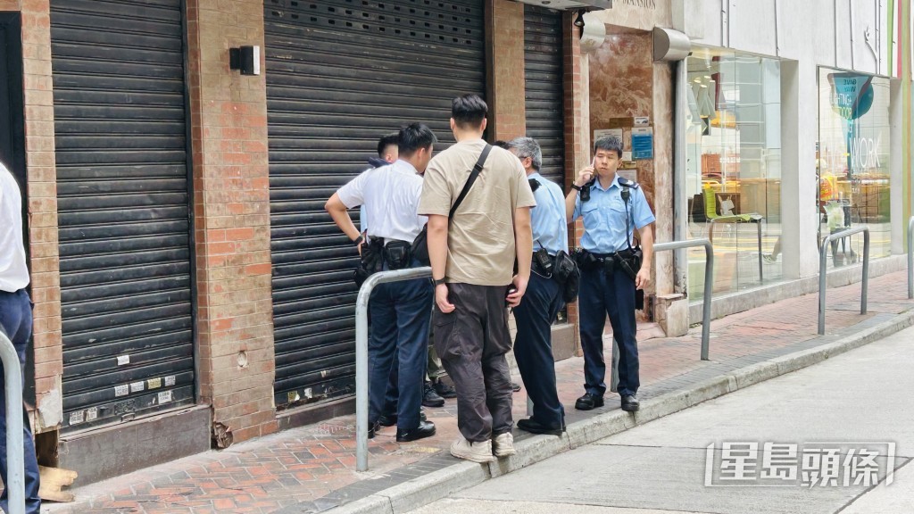 警員到場搜索無果。蔡楚輝攝