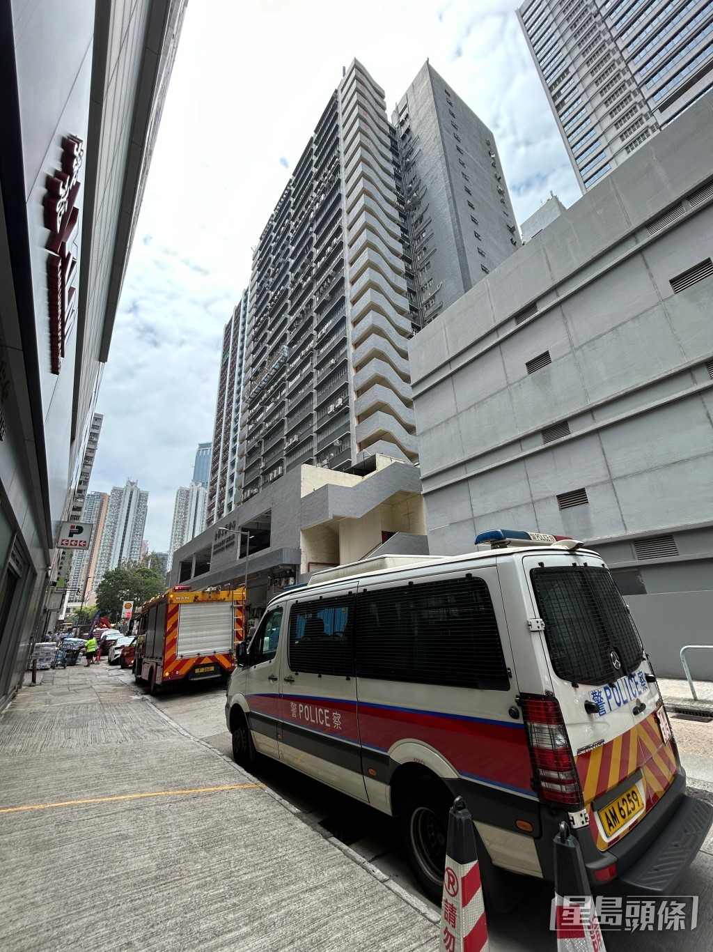 警員到場調查。林思明攝 警員到場調查。林思明攝