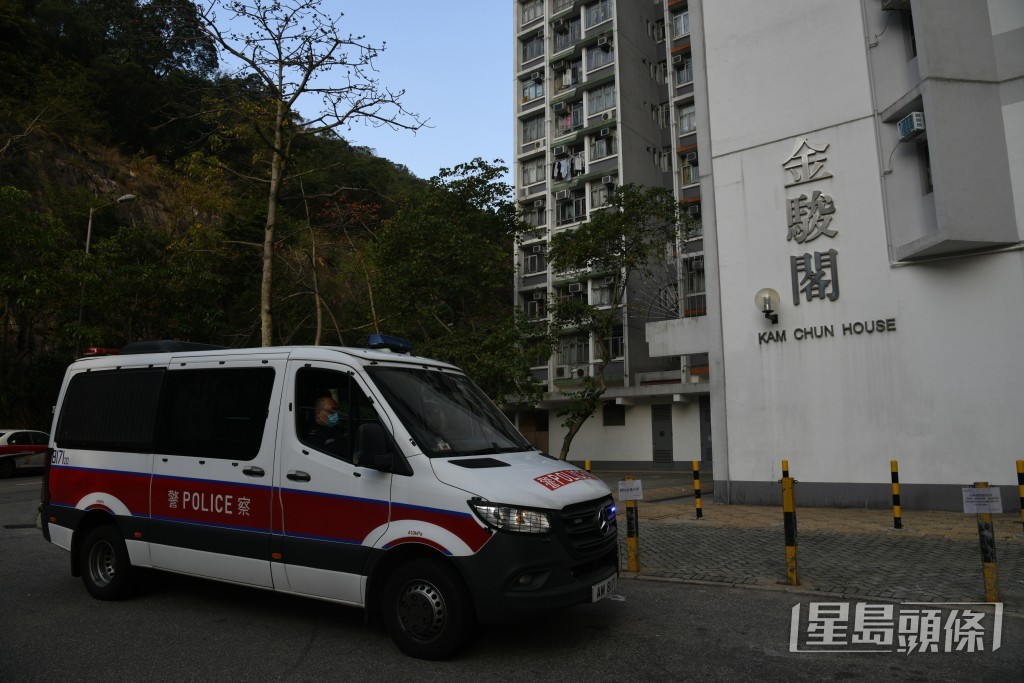 警員到場調查。蔡楚輝攝 警員到場調查。蔡楚輝攝