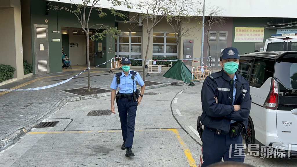 警員到場調查。林思明攝 警員到場調查。林思明攝