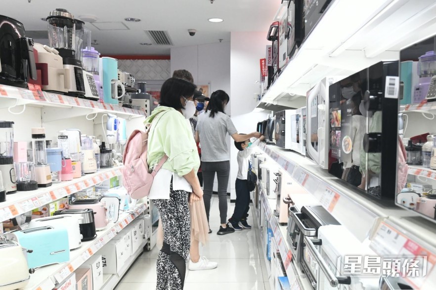 電器及其他未分類耐用消費品（上升30.1%）。資料圖片