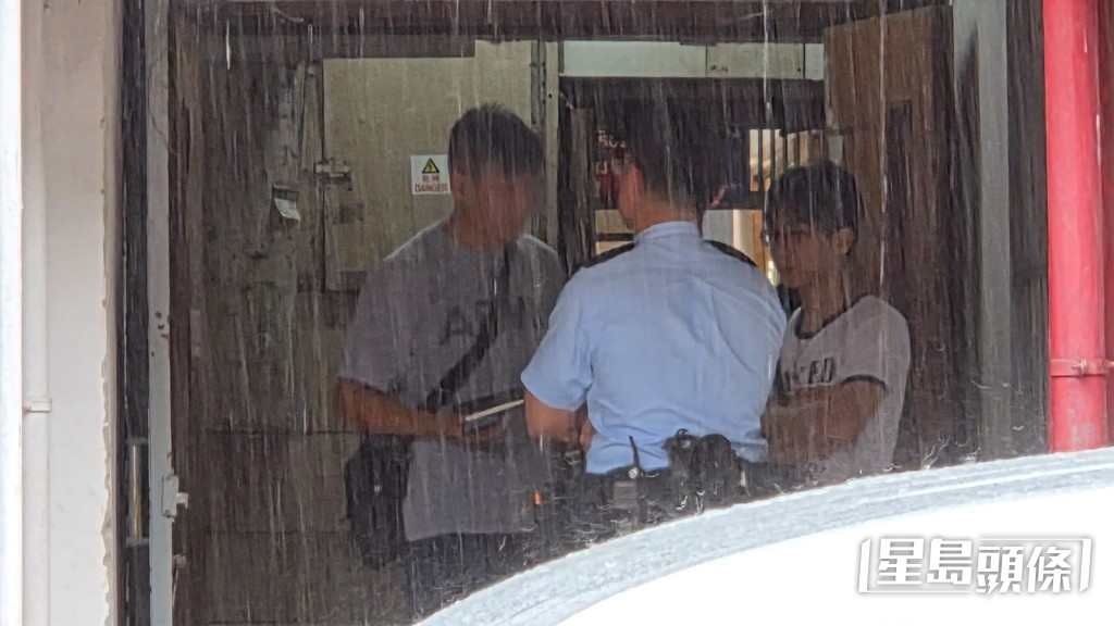 警員到場調查。蔡楚輝攝 警員到場調查。蔡楚輝攝