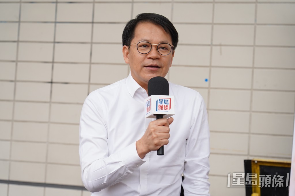 民建聯主席陳克勤。葉偉豪攝