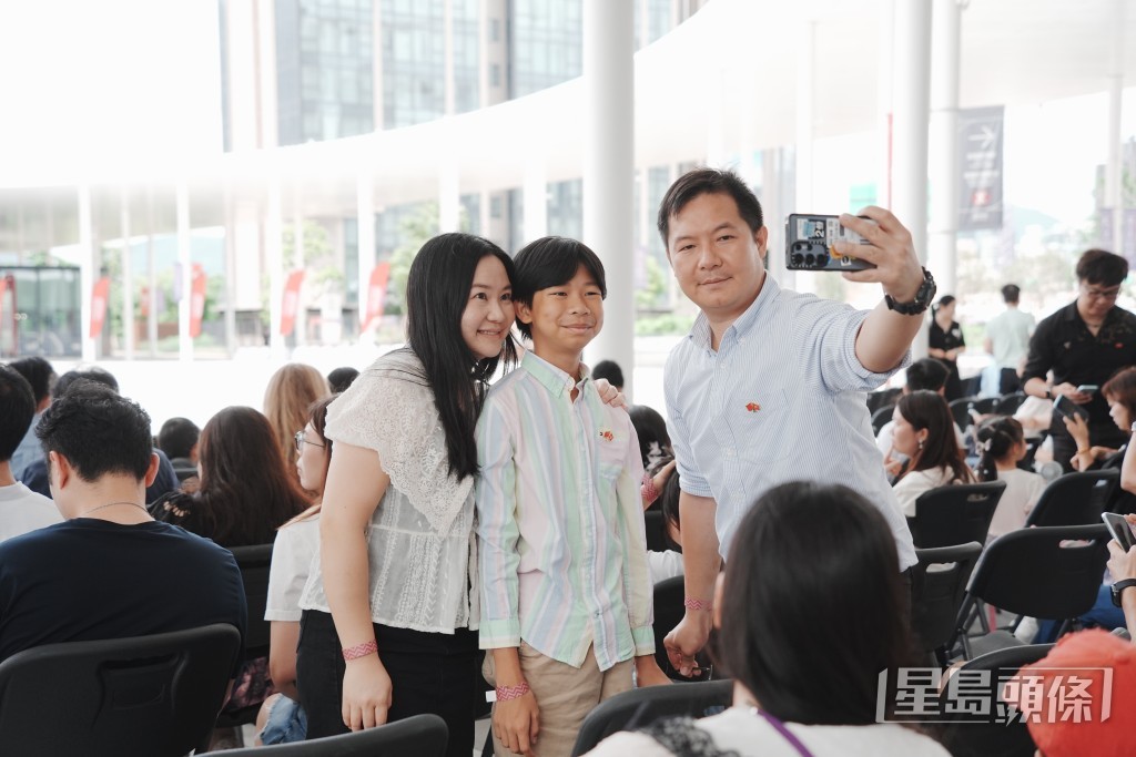 啟德體育園今早舉行升旗儀式。 啟德體育園今早舉行升旗儀式。
