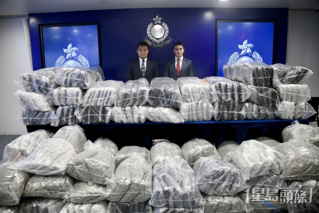 警方破獲3年最大宗大麻販毒案。楊偉亨攝