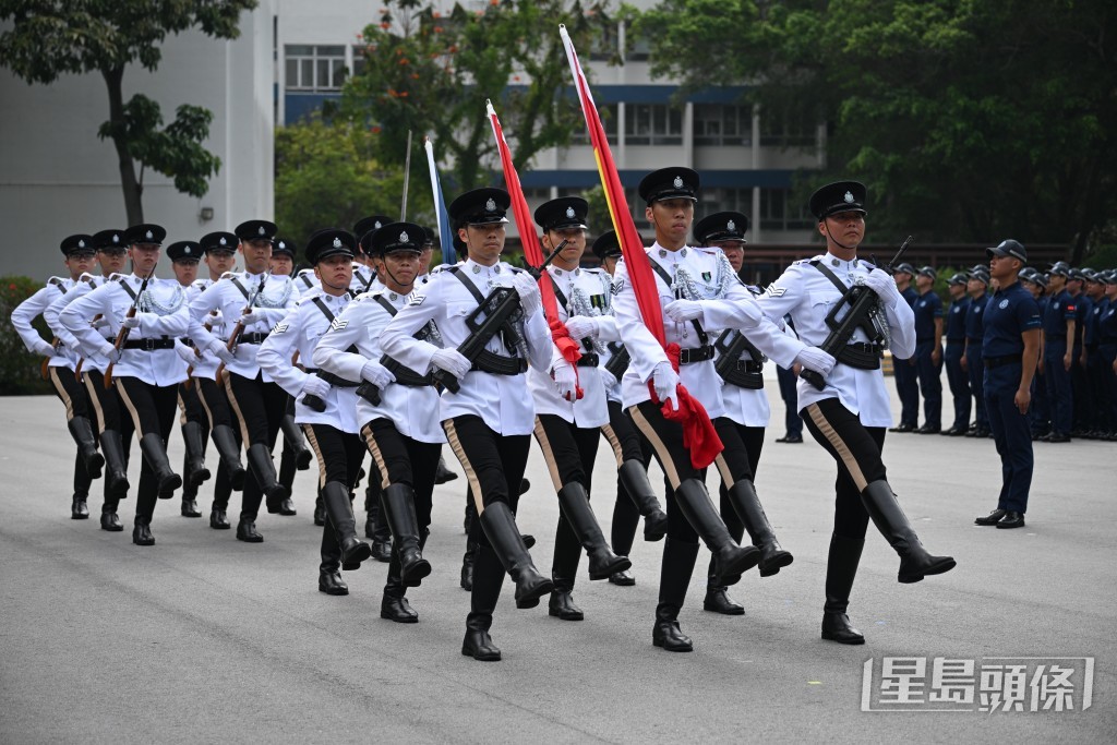 香港警察學院舉行結業會操。蘇正謙攝 香港警察學院舉行結業會操。蘇正謙攝