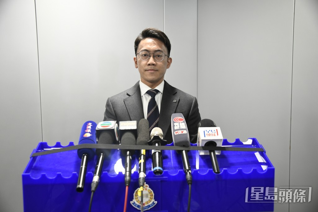 毒品調查科行動組督察吳嘉煒講述案情。 毒品調查科行動組督察吳嘉煒講述案情。