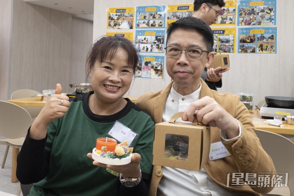 「譚仔姐姐」粉墨登場,拍攝短片介紹「豬腩肉廚餘升級再造計劃」。 「譚仔姐姐」粉墨登場,拍攝短片介紹「豬腩肉廚餘升級再造計劃」。