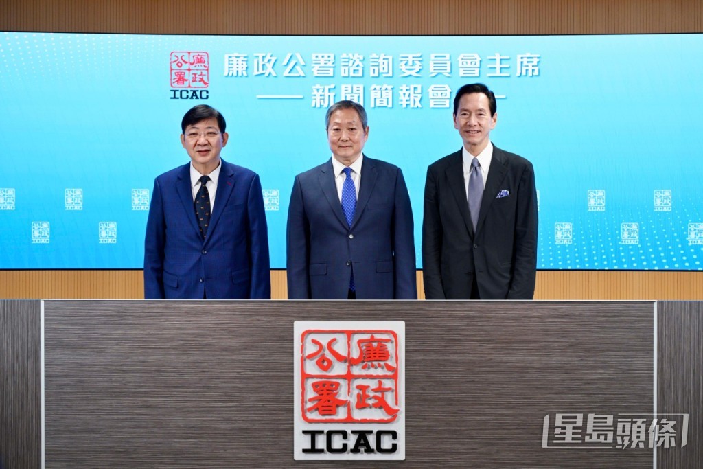廉政公署諮詢委員會主席新聞簡報會。蘇正謙攝 廉政公署諮詢委員會主席新聞簡報會。蘇正謙攝