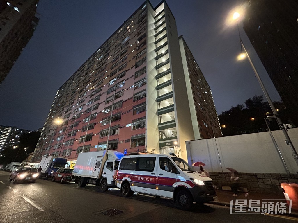 警员在场调查。曾志恒摄