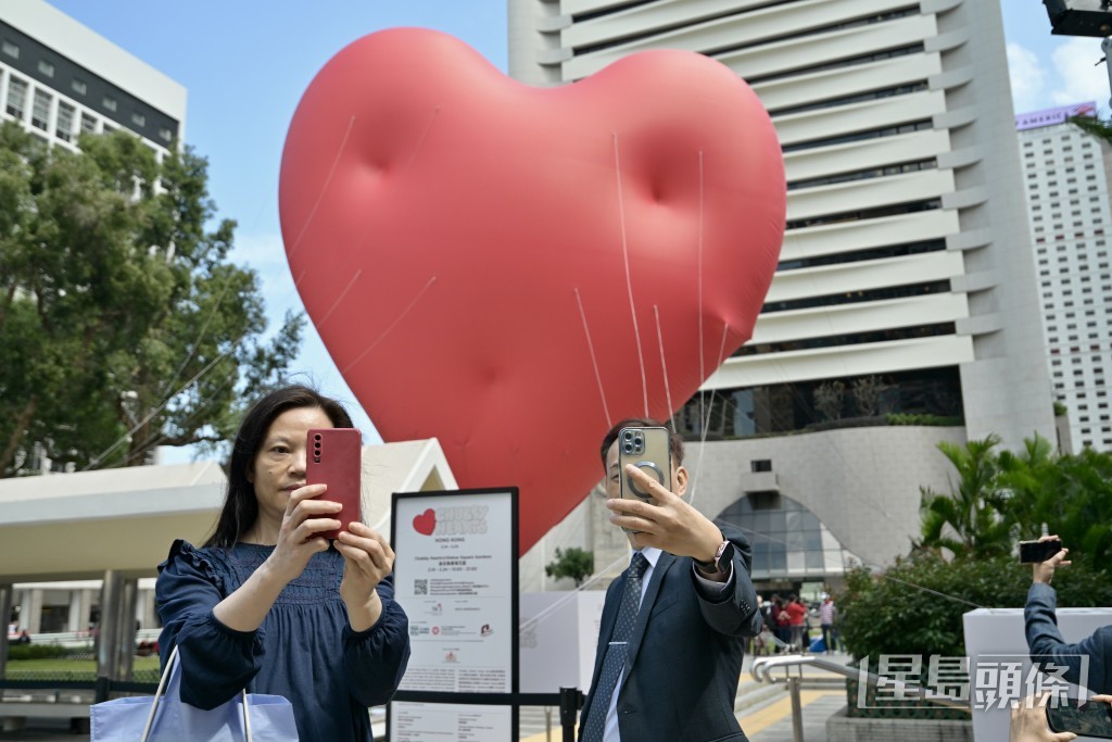 Chubby Hearts情人節在中環亮相。蘇正謙攝