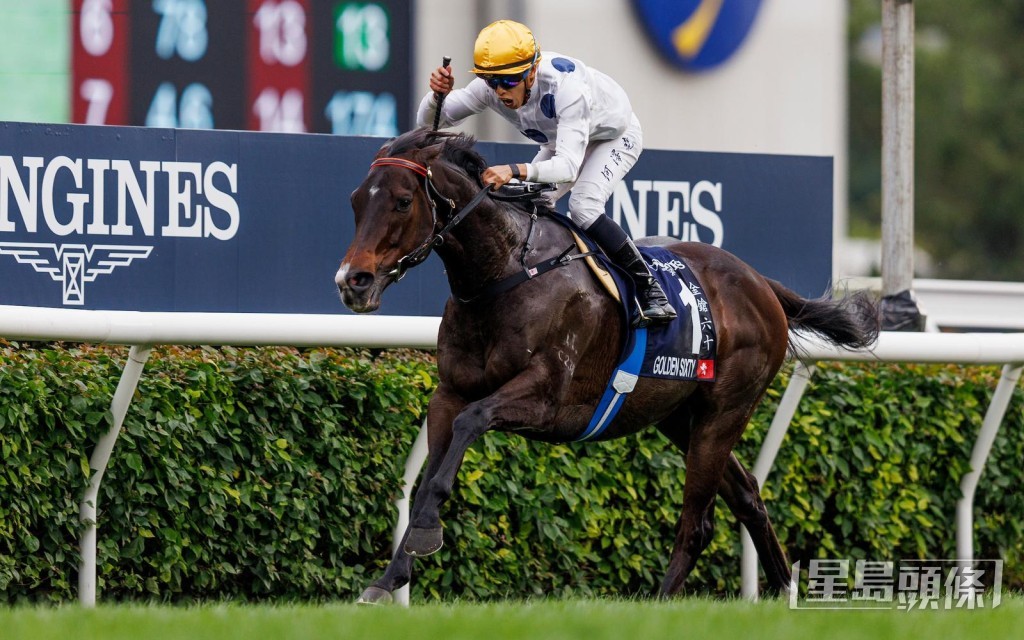 「金鎗六十」4奪最佳一哩馬。 「金鎗六十」4奪最佳一哩馬。