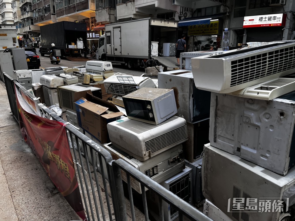 深水埗醫局街一帶。 深水埗醫局街一帶。