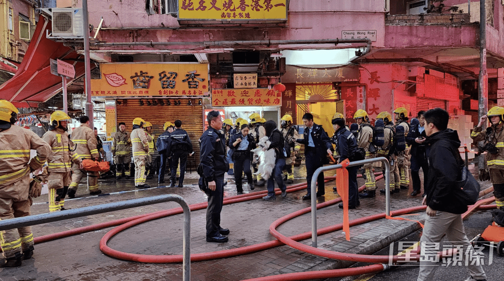事件中共有約160人疏散。黎志偉攝 事件中共有約160人疏散。黎志偉攝