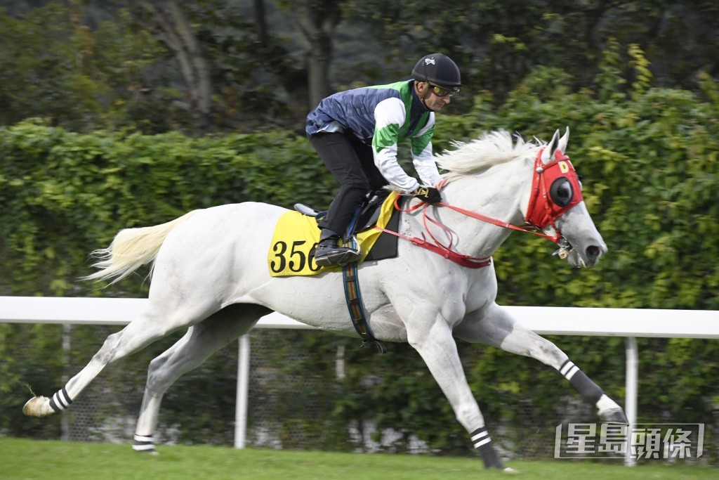 今朝田泰安亲身试跑「电玩精英」。