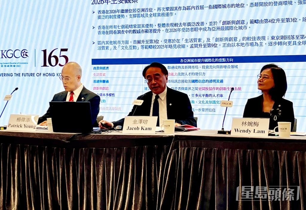 總商會主席金澤培(中)。 總商會主席金澤培(中)。