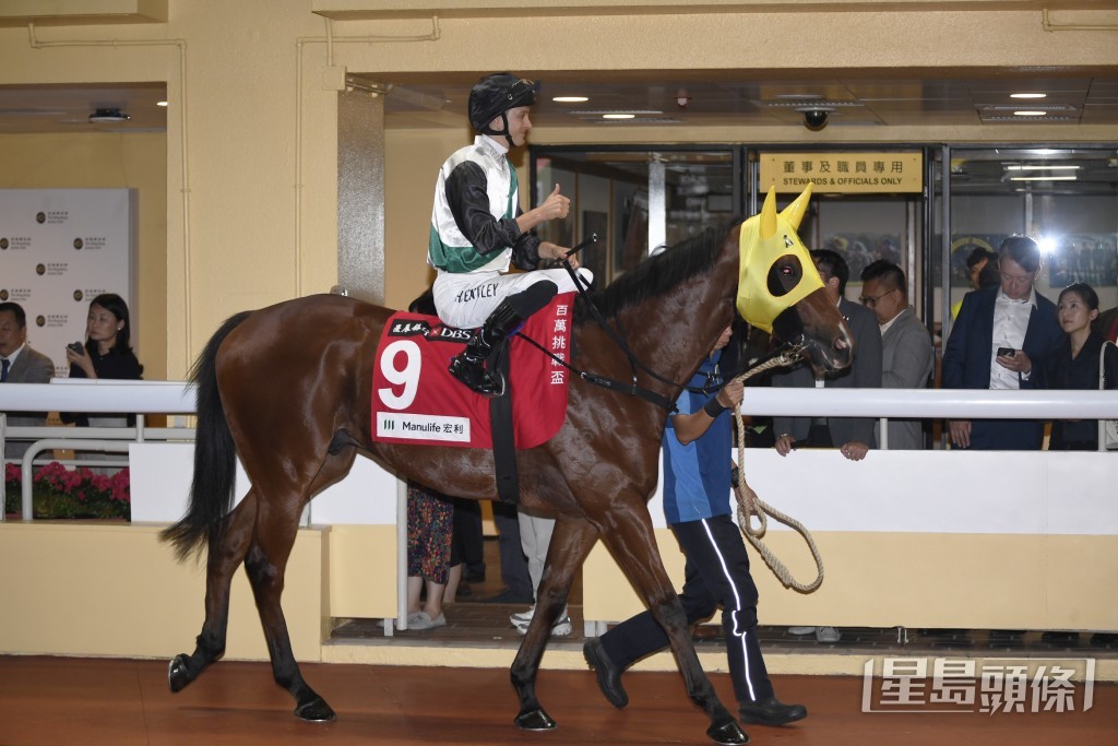 「友爱心得」在港唯一一场头马，正是上季由班德礼策骑在谷草千二米取得。