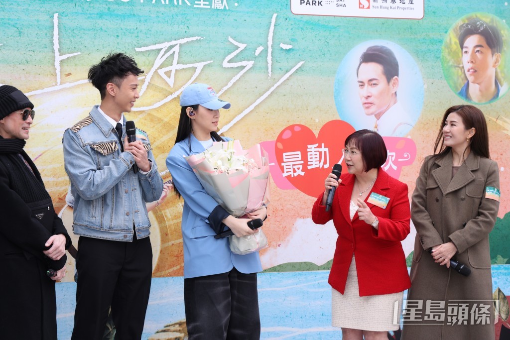 去年底炎明熹的音樂特輯《戀上西沙》播出，她有份現身做宣傳，一度被傳「解凍」。