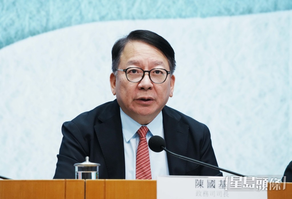 政務司司長陳國基。 政務司司長陳國基。
