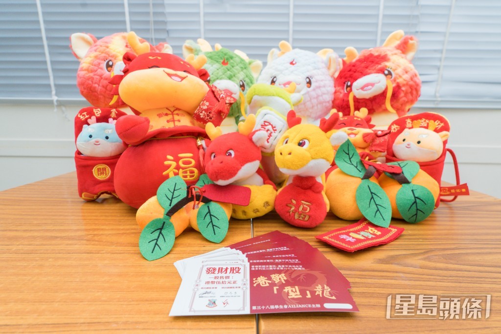 同學們早前特意北上廣州入貨,走遍各廠商覓得特別的龍年吉祥物布偶。劉駿軒攝 同學們早前特意北上廣州入貨,走遍各廠商覓得特別的龍年吉祥物布偶。劉駿軒攝