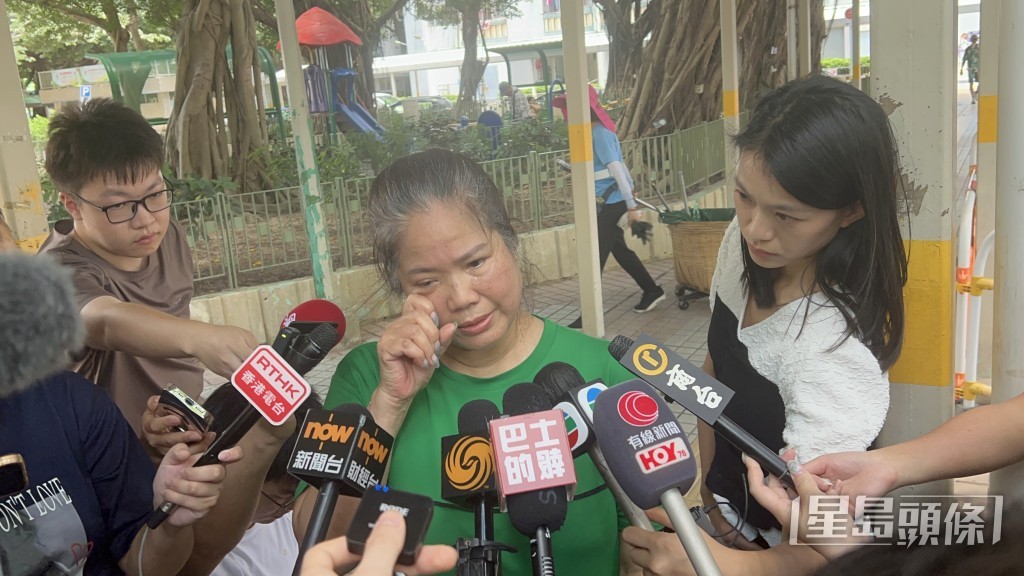 林女士哽咽道「個心好沉重」。楊偉亨攝