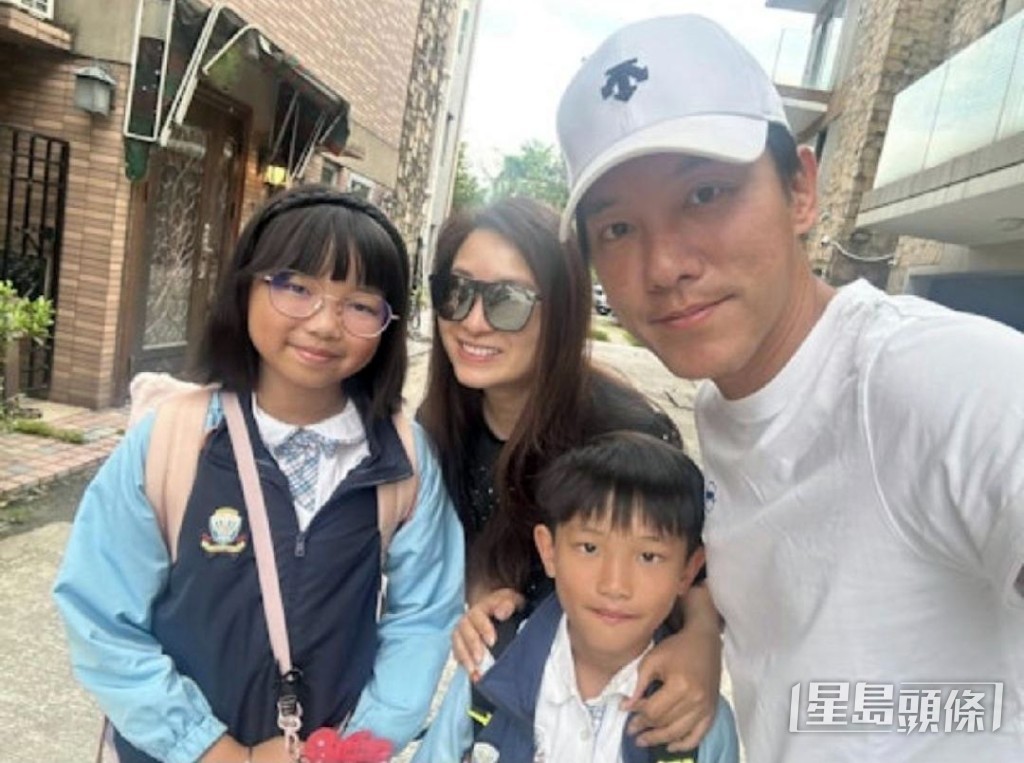 太太麥雅緻及子女成為張頴康推動力。