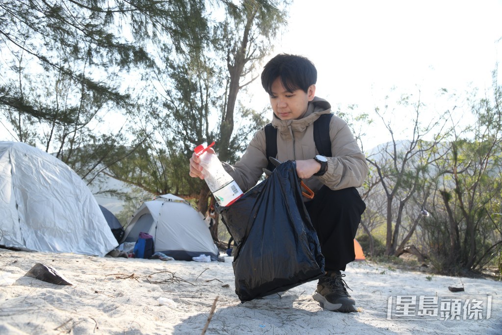 Desmond呼籲若能力許可，亦可順道幫忙清理、帶走更多垃圾，愛護自己的地方。