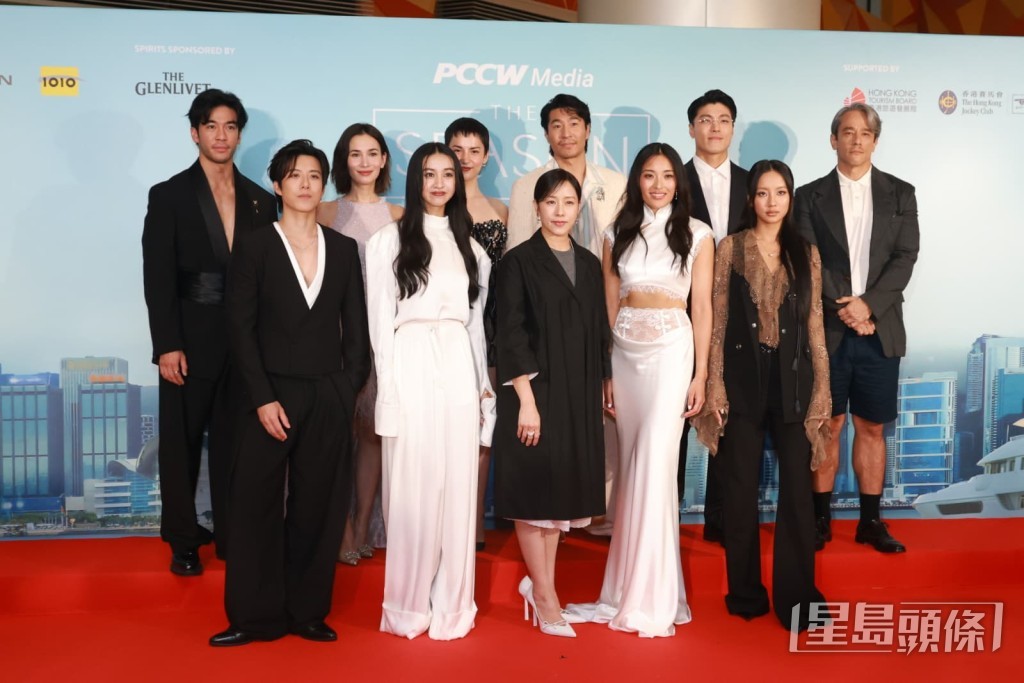 《THE SEASON》演員在首映禮中合照。
