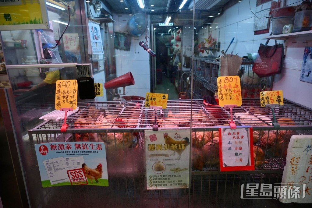 涉事禾輋雞檔如常營業。 涉事禾輋雞檔如常營業。