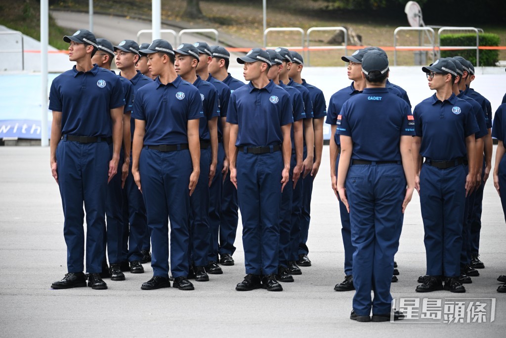 首屆「學警預備訓練課程」學員結業。蘇正謙攝 首屆「學警預備訓練課程」學員結業。蘇正謙攝