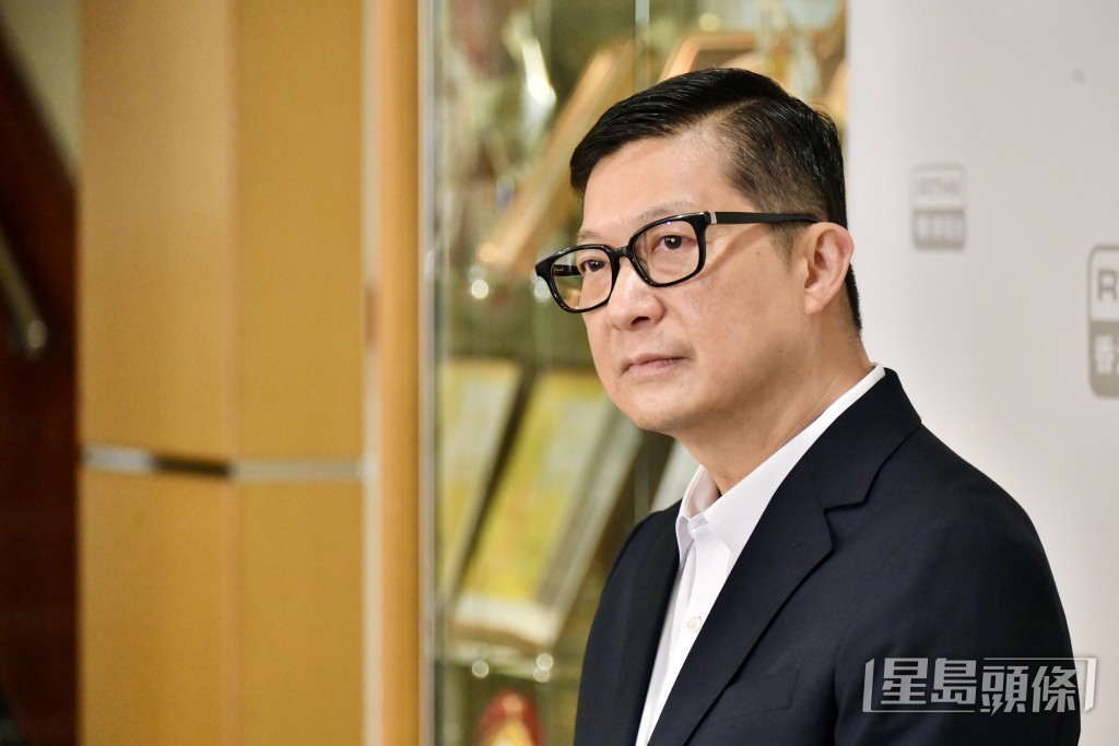 被問到日前「一定會釘死」違反國安人士的言論,他強調是「針對所有人」。盧江球攝 被問到日前「一定會釘死」違反國安人士的言論,他強調是「針對所有人」。盧江球攝