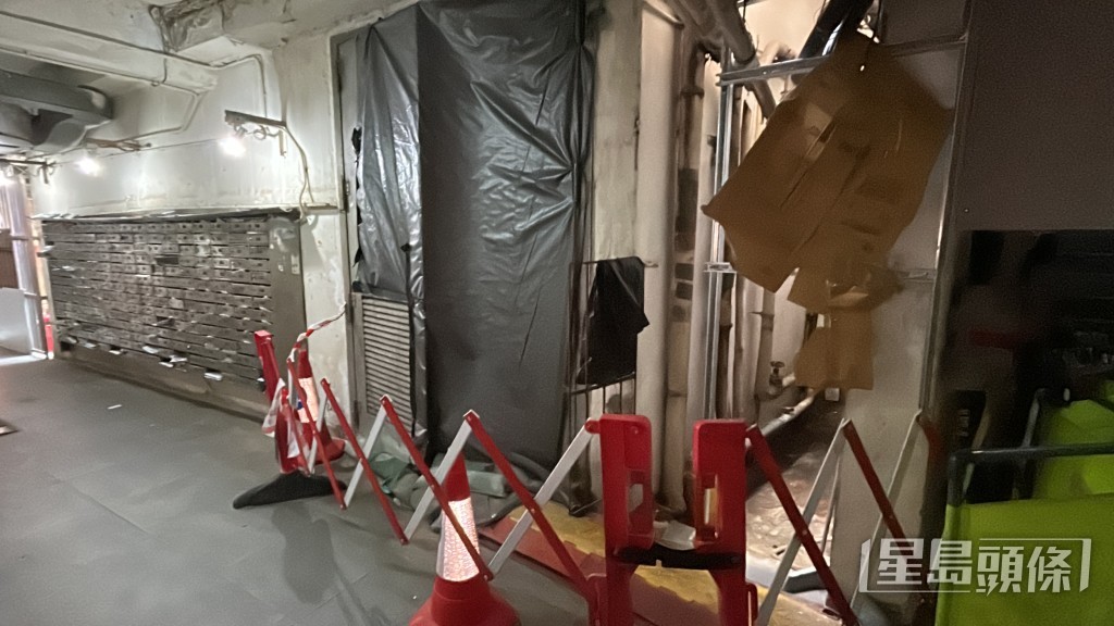 益豐大廈又停電。林思明攝 益豐大廈又停電。林思明攝