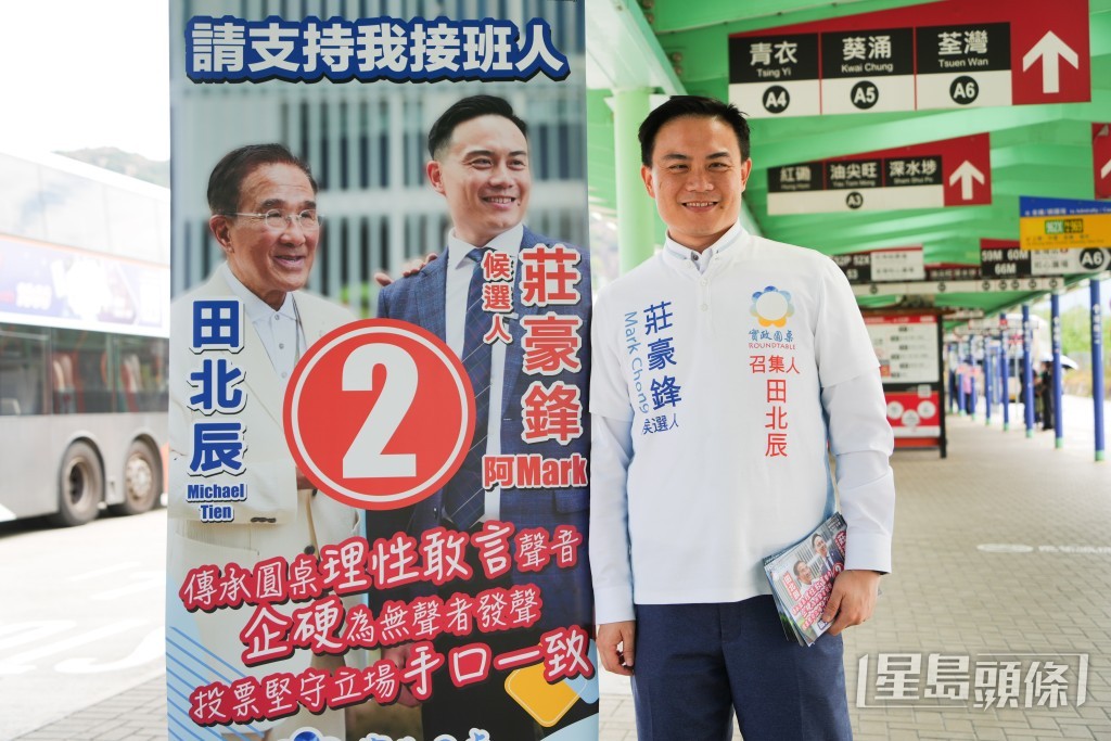 新界西北選區2號候選人莊豪鋒。