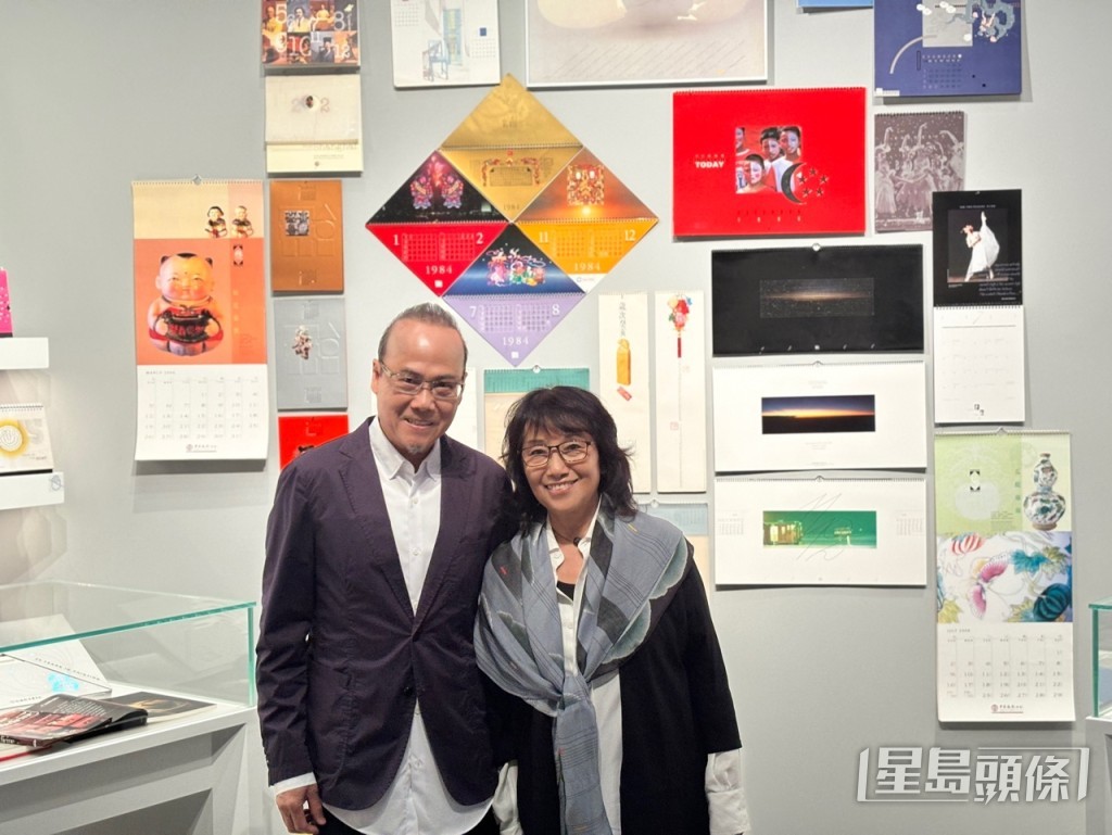 韓秉華（左）及太太蘇敏儀（右），今次展覽也劃出專區展示二人創作心路。脫芷晴攝