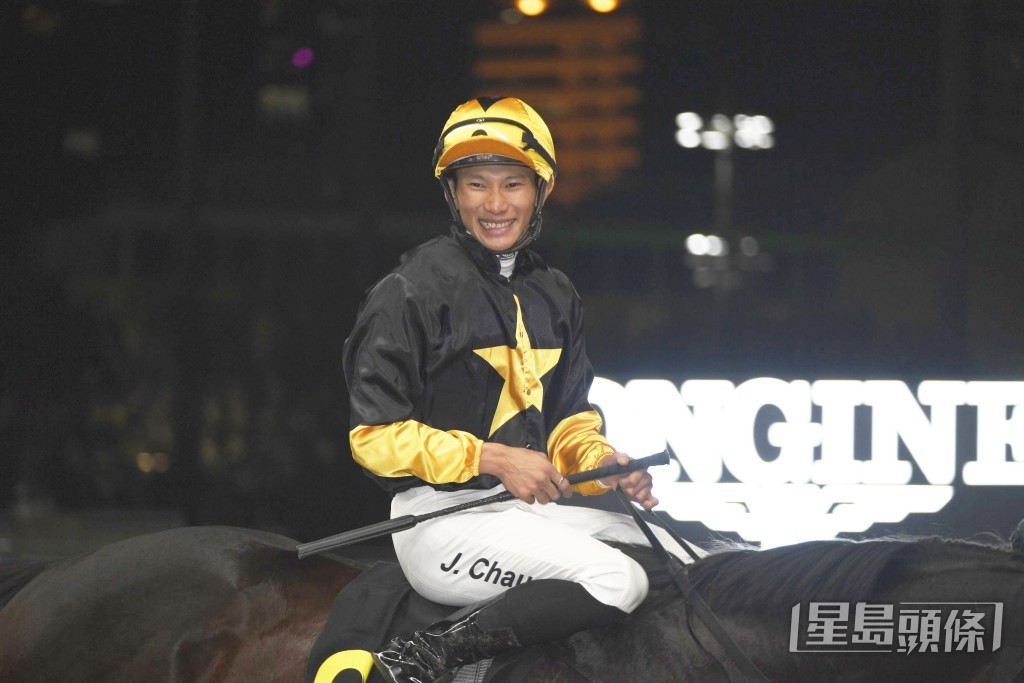 周俊樂今朝到場僅為「包裝旋風」出試。