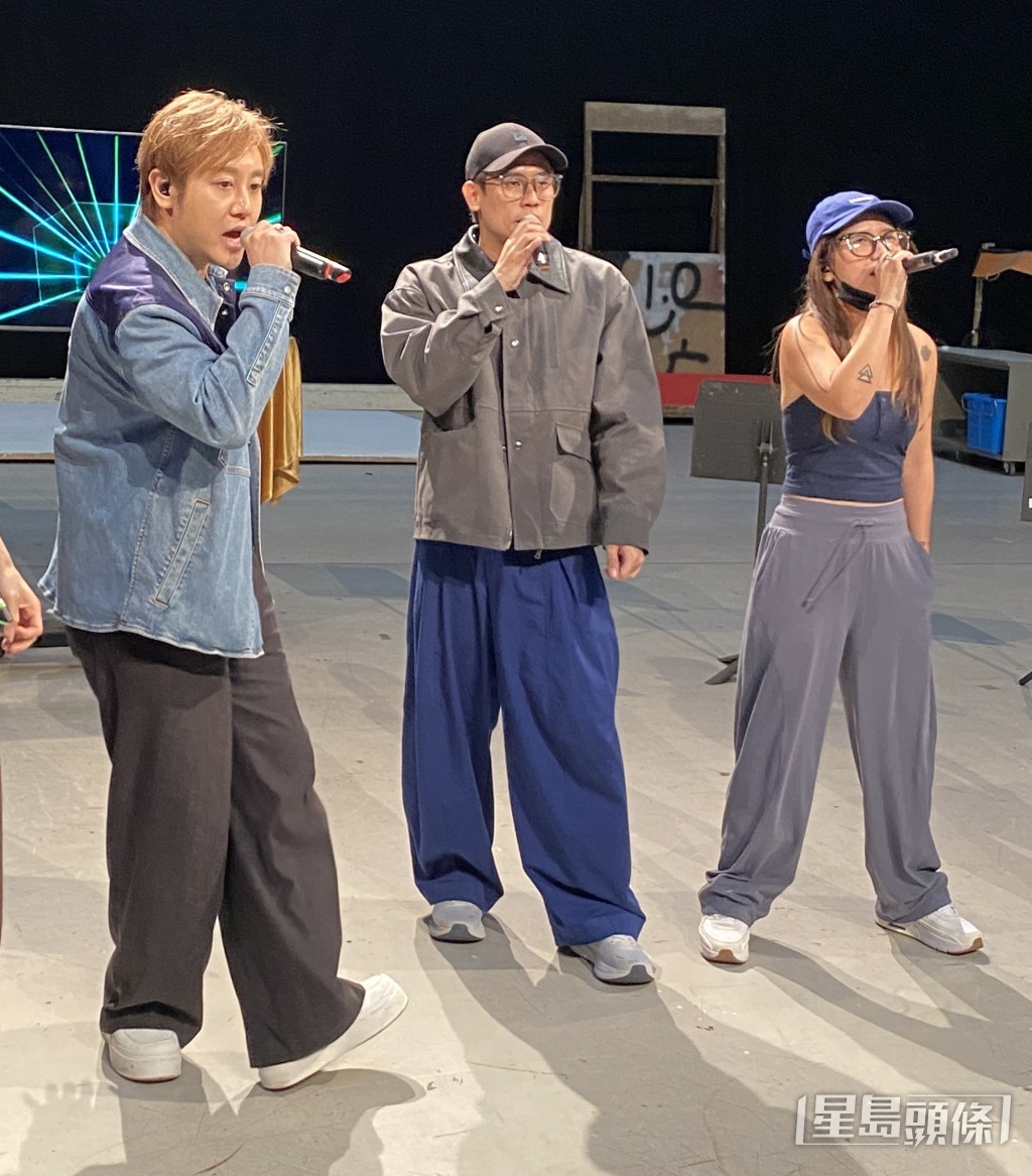 陳旭培、尹景順、蔡宓婕落力做好畢業演唱會。